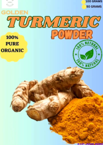 TURMERIC POWDER 50g+FREE 12 PCS. CAPSULE 100% Natural and Organic