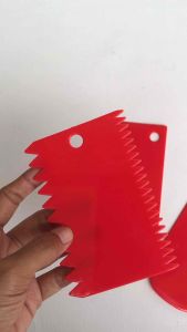 Scraper butter cream Alat dekorasi hias kue Penghalus cake potong 1set isi 2pcs