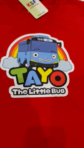 Kaos Distro Premium Anak-Anak Motif BUS TAYO Kaos Anak-Anak Motif keren Usia 2-11TahunFashion Bahan Katun size XS-XL