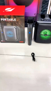 BLUETOOTH SPEAKER MINI PORTABLE KARAOKE WIRELESS MICROPHONE FREE CP STAND