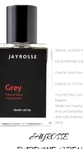 Parfum Pria Jayrosse Grey: Pemikat Wanita Terlaris & Tahan Lama