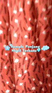 Daster Rayon Ruffle Remple Panjang Semata KakiBusui Resleting