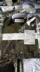 jubah haromain hitam manset