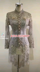 Atasan Kebaya Akad Nikah Putih Modern