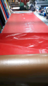 Terpal Plastik A8 Korea Warna Biru Silver & Oren Ukuran 4x8 Meter