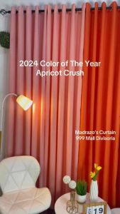 Apricot Crush - 2024 Color of The Year Curtain - 10Ring (Peach Apricot Crush Orange Rust)