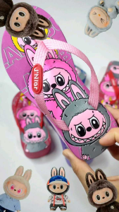 Sandal Wedges Anak Labubu | Sandal Jepit Anak Labubu