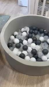Haenim Kids foam Pool ball pit with 100 pool balls