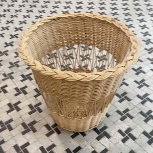JARO Round Rattan Waste Paper Basket