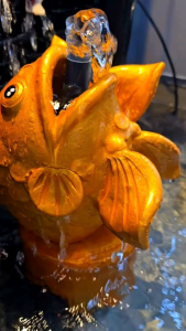 น้ำพุปลาเงินปลาทอง หัวน้ำพุปลาเงินปลาทองเสริมฮวงจุ้ย