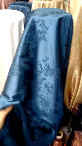 Kain Jacquard Silk Motif Bunga Premium || Bahan Motif Dress Gaun