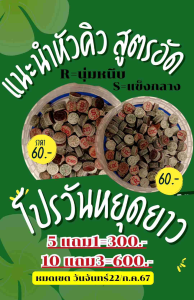หัวคิวสูตรอัดแข็งกลาง 2หัว ขนาด11มิล