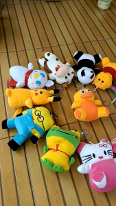 paket boneka karakter gantungan hiasan kaca mobil warna random isi 10 pcs
