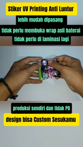 stiker skin wrap baterai 18650 pelindung penghias baterai odb v1