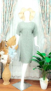 Daster Rayon Diamond Premium – Motif Bunga Kecil Elegan!