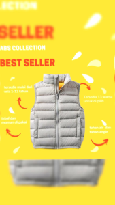 JAKET ANAK ROMPI PEREMPUAN/LAKI" 1-12 TAHUN WINTER/gelembung TRENDING COOL