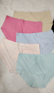 Seluar Dalam Sutera Ais Wanita Seluar Dalam Lancar Seluar Dalam Pinggang Tengah Bernafas Selasa Kain Sejuk Lembut /Women Ice Silk Underwear Breathable Panties Ladies Briefs Soft