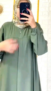 Dress Maryam/Gamis Abaya Crinkle Airflow Premium Size M L XL XXL LD 100 105 110 120