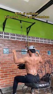 Pull Down Katrol Handle Bar Panjang Alat Olahraga Rumah