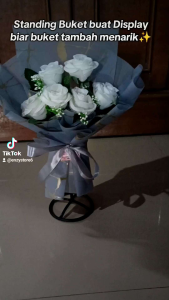 Standing buket tempat pajangan buket bouquet besi