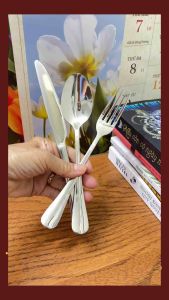 Dao Thìa Nĩa (dĩa) INOX 304 Dùng Ăn Bít Tết Đẳng Cấp Vượt Trội -Phong Cách Âu Mỹ  - Sang Trọng - Lịch Sự.