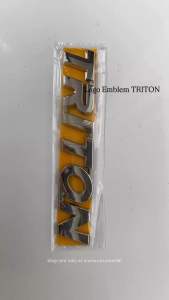 Logo Emblem TRITON Warna Chrome