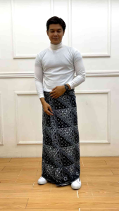 SARUNG BATIK MOTIF KAWUNG SEGITIGA PRINTING PEKALONGAN SARUNG SANTRI DEWASA MUSLIM PRIA TERLARIS
