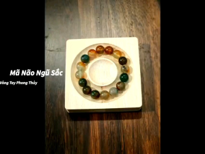 Vòng tay mã não ngũ sắc