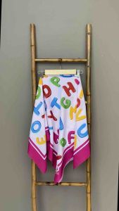 Voal Printing Anak Motif Alfabet / Hijab Anak Motif Lucu