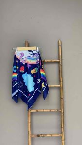 Voal Printing Anak Motif Unicorn Ice Cream / Hijab Anak Motif Lucu