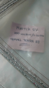 Terpal Plastik Bening UV 200 Micron Ready UK