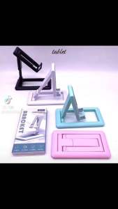 holder hp stand bracket universal folding duduk semua tipe hp bisa termasuk tablet contoh sesuai di foto bisa di lipat dan di bawa kemana saja