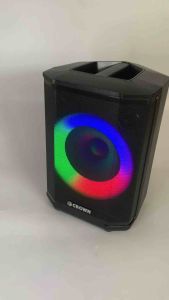Crown PD-810 8" Portable Dancing Light Speaker 150watts with BT/USB/FM/AUX player Rechargeable Speaker Bluetooth Speaker