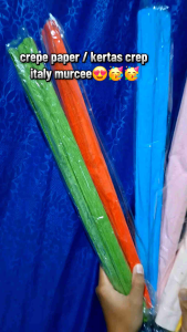 1 roll kertas crepe paper 50 x 250cm/kertas crepe paper italy/tissue crepe/paper flower/wrapping paper