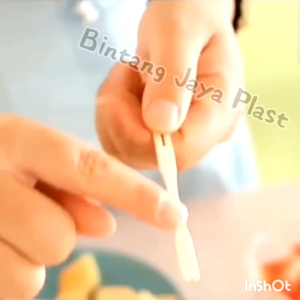 Garpu Kayu Dessert Serbaguna ~ FOOD GRADE ~ 100 PCS