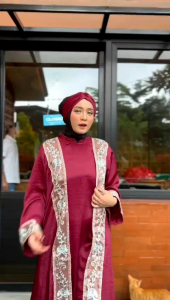 TERBARU GAMIS KAFTAN ABAYA KHADIJAH MEWAH / KAFTAN BAHAN SANTORINI TERBARU/ K14