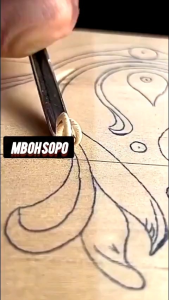 Satu Set Pahat Jepara Tatah Ukir Kayu Jenis Coret/Cukit Gagang Besi isi 3 Buah