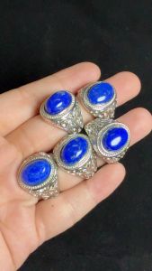 (Real Unit) Lazurite/ Lapis Lazuli Adjustable ring 青金石可调节戒指 (S/n: 3201001)