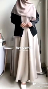 Rok Audy Skirt Korean Rok Wanita Korean Style Scuba Premium