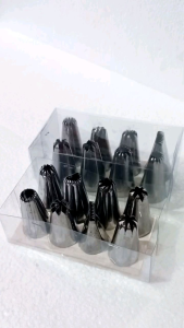 PROMO ISI 8 BIJI - SPUIT LOKAL BUNGKUS MIKA | DEKORASI KUE | SEMPRET BESAR BAHAN STAINLESS STEEL