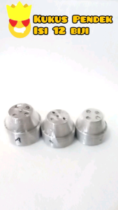 ISI 12 PCS - CETAKAN BOLU KUKUS PENDEK UK. SIZE A/B/C BAHAN ALUMINIUM PRESS TANPA SAMBUNGAN