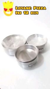 PROMO 12 PCS - LOYANG PIZZA / BOLU LIPAT | CETAKAN PIZZA MINI 9cm|10cm|12cm BAHAN ALUMINIUM PRESS