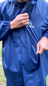 Setelan Jas Hujan Pria & Wanita Bahan PVC Tebal