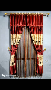 Gorden Poni Blackout Floking/Hordeng 12Lubang Tinggi 225