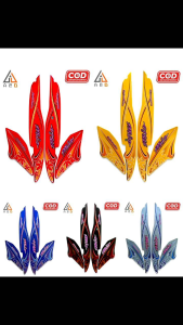 Striping Stiker Lis Les Motor Yamaha Mio Sporty Bunga 2004 2005 Standar Full Set