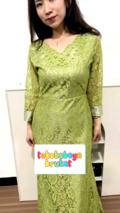 DRESS BRUKAT PREMIUM OLIVIA SIZE M L XL DRESS DUYUNG WANITA TERBARU
