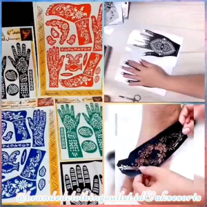 CETAKAN HENNA / CETAKAN MEHENDI TANGAN PANJANG / STIKER NEHA TANGAN PENDEK / CETAKAN HENNA FULL KAKI / STICKER  HENNA ABSTRAK / CETAKAN HENNA TEMPEL / SCH 6315 / SCH 7231 / STH 7232