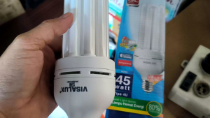Lampu Visalux 45W: Cahaya Putih SNI & Garansi 1 Tahun