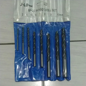 JLD HSS mata bor set bor tembok bor beton bor kayu 8pcs (3-10mm) mata bor kayu 5pcs (4-10mm)