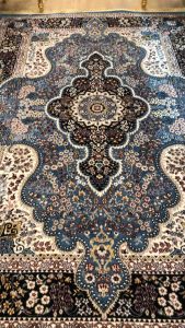 พรมเปอร์เซีย 🇹🇷พรมตุรกี 🇹🇷พรมนำเข้า annas KS VISCOSE ART 100% ขนาด 1.60x2.30 เมตร พรมทอแท้ๆ สีฟ้าสวย